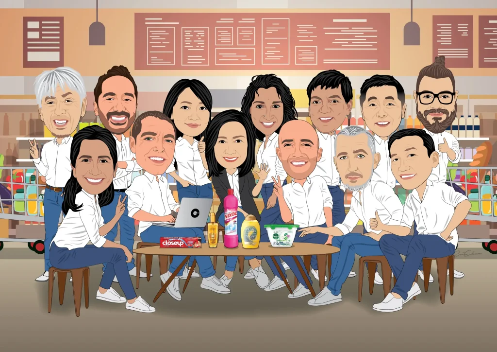 unique gifts for boss with caricature drawing service