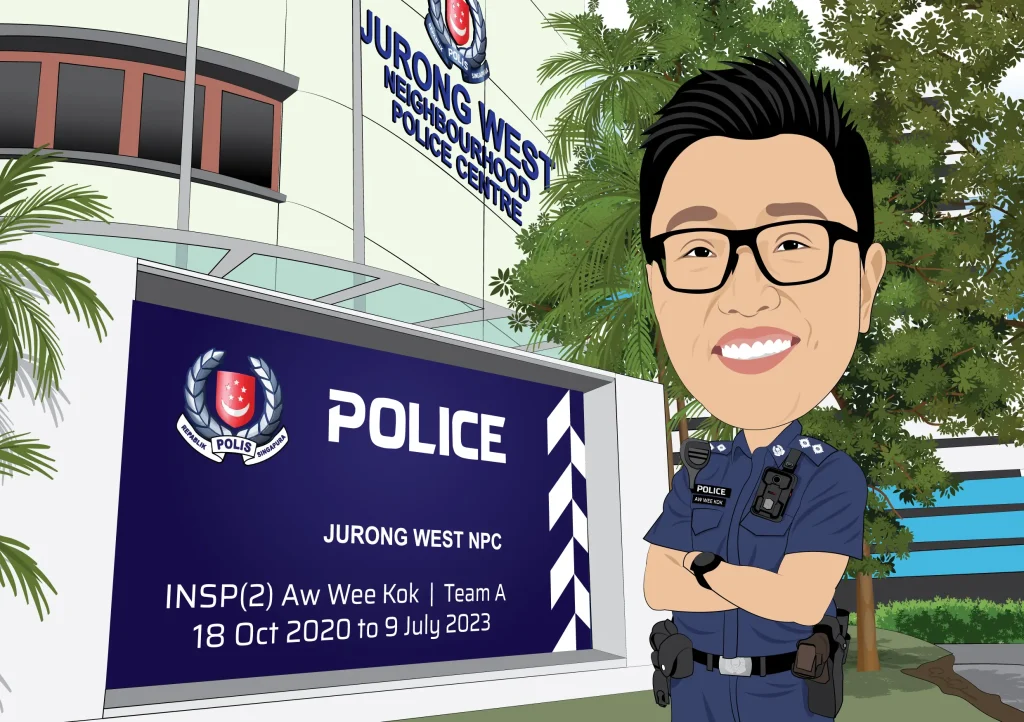 custom design caricature as template